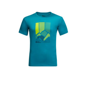 Jack Wolfskin Pánské funkční tričko Peak Graphic T M S, everest blue