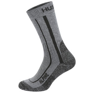 Husky Alpine L (41-44), grey/black Ponožky