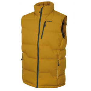 Husky Deep M S, žlutozelená Pánská péřová vesta na zip