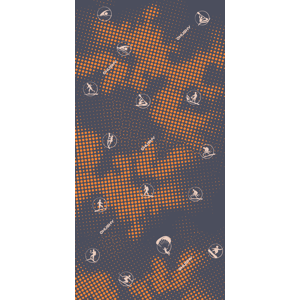 Husky  Dundy oranžová multifunkční šátek