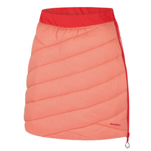 Husky Freez L XL, light orange/red Dámská oboustranná zimní sukně