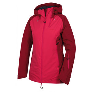 Husky Gambola L XL, purpurová / růžová Dámská lyžařská plněná bunda