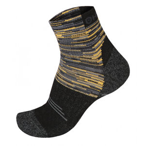 Husky Hiking L (41-44), černá/žlutá Ponožky