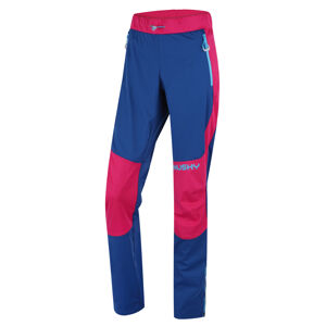 Husky Kala L L, pink/blue Dámské softshellové kalhoty