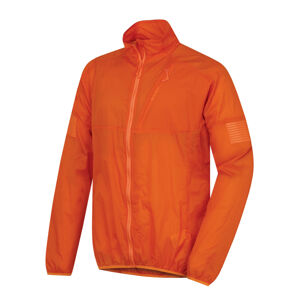 Husky  Loco M S, oranžová Pánská ultralehká bunda