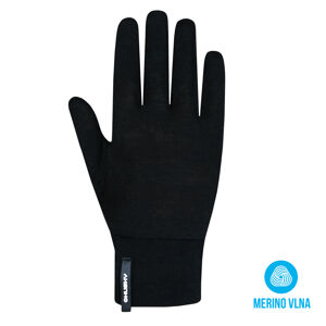 Husky Merglov L, black Unisex merino rukavice