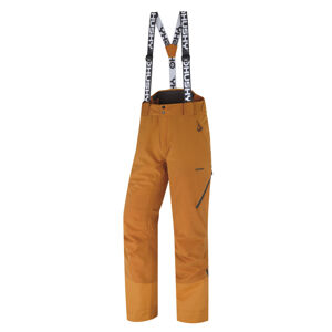 Husky Mitaly M L, mustard Pánské lyžařské kalhoty