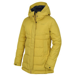 Husky  Nilit L L, žlutozelená Dámský hardshell plněný kabátek