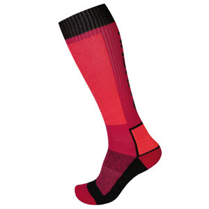 Husky Snow Wool M (36-40), růžová/černá Ponožky