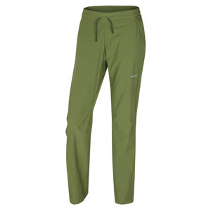 Husky  Speedy Long L L, tm.zelená Dámské softshellové kalhoty