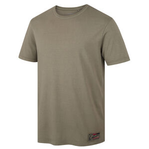 Husky Tee Base M XL, dark khaki Pánské bavlněné triko