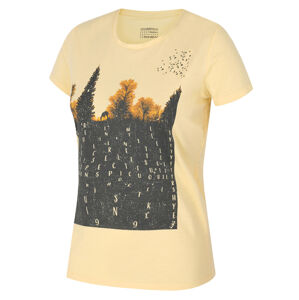 Husky Tee Forest L M, sv. žlutá Dámské bavlněné triko