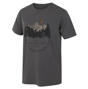 Husky Tee Forest M XL, tm. šedá Pánské bavlněné triko