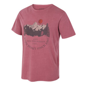 Husky Tee Forest M S, tm. vínová Pánské bavlněné triko