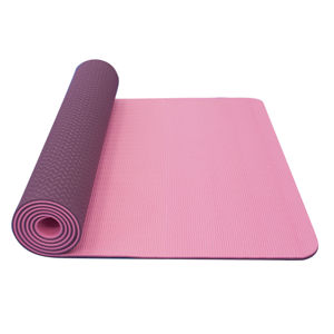 Yate YATE Yoga mat dvouvrstvá růžová/fialová Podložka na cvičení