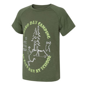 Husky  Zingl Kids 140-146, tm.zelená Dětské triko