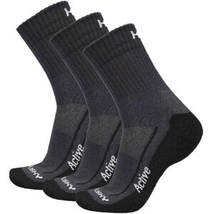 Husky Active 3pack L (41-44), černá Ponožky