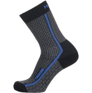 Husky  Treking L (41-44), antracit/modrá Ponožky