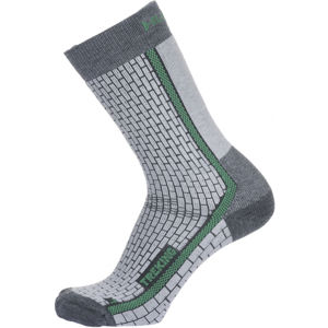Husky  Treking M (36-40), šedá/zelená Ponožky