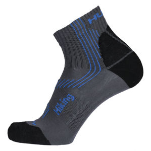 Husky  Hiking L (41-44), šedá/modrá Ponožky