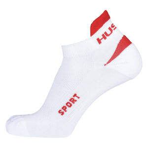 Husky  Sport L (41-44), bílá/červená Ponožky